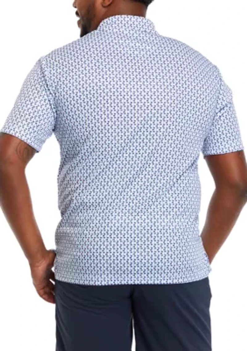 Big & Tall Short Sleeve Labrador Print Polo Shirt