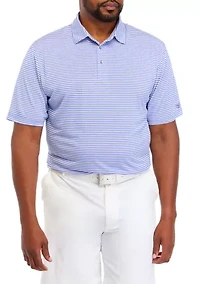 Big & Tall Short Sleeve Fashion Feeder Stripe Polo Shirt