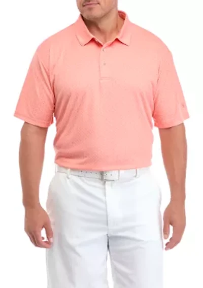 Big & Tall Jacquard Printed Polo Shirt