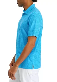 Big & Tall Jacquard Printed Polo Shirt