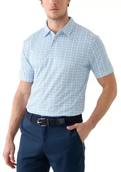 Men's Nautical Post Card Polo Shirt