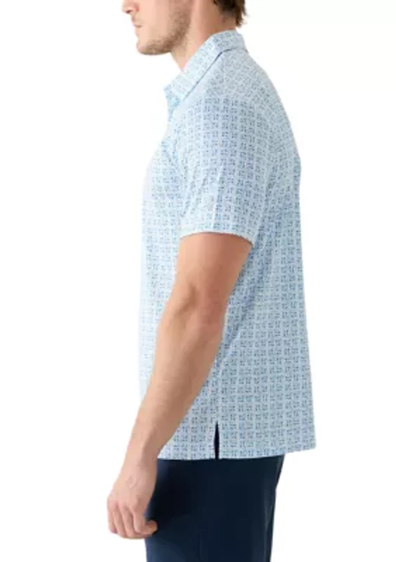 Men's Nautical Post Card Polo Shirt