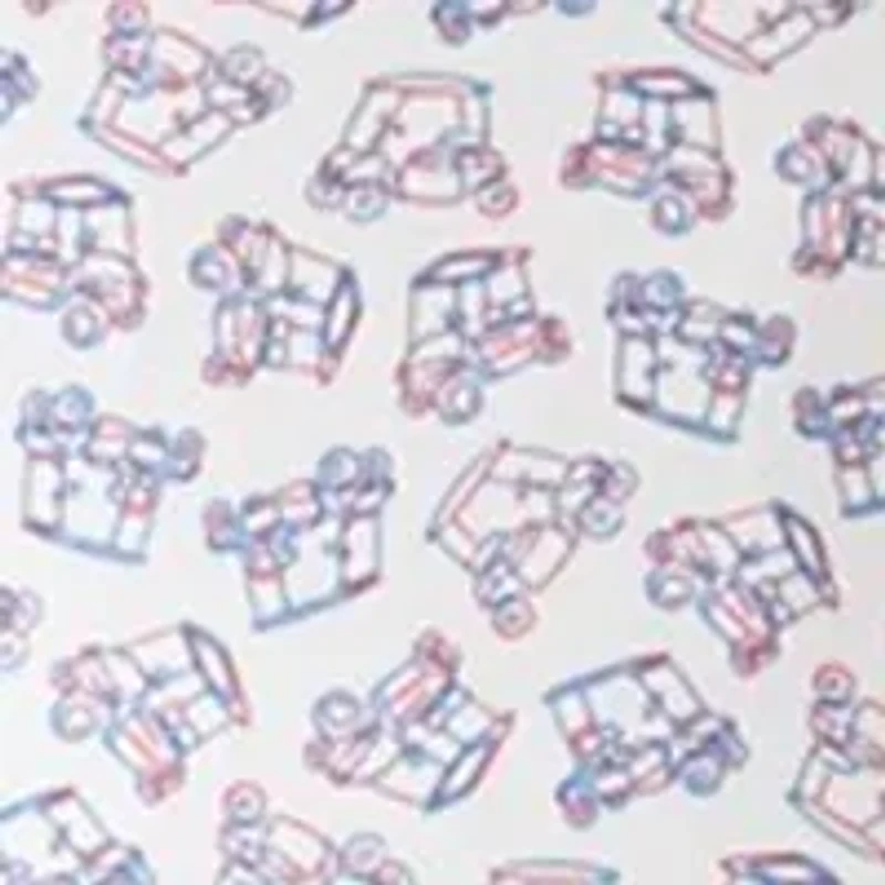 Men's Americana Golf Cart Print Polo Shirt