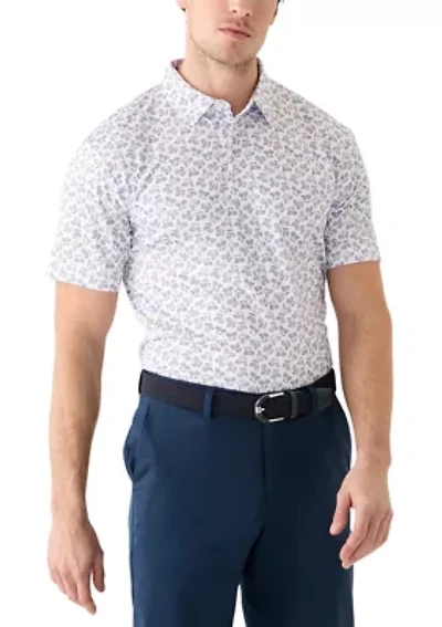 Men's Americana Golf Cart Print Polo Shirt