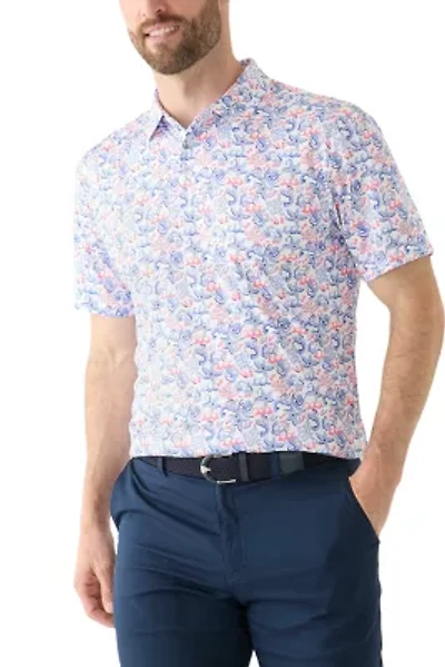 Men's Deep Sea Conversational Printed Polo Shirt