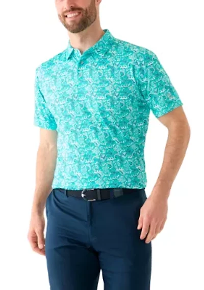 Men's Deep Sea Conversational Printed Polo Shirt