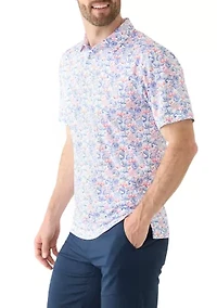 Men's Deep Sea Conversational Printed Polo Shirt