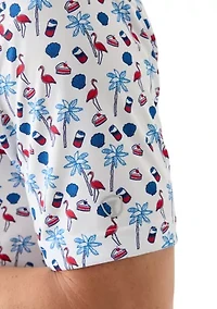 Men's Americana Summer Printed Polo Shirt