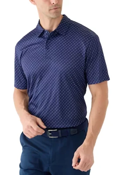 Men's Micro Golf Printed Conversational Polo Shirt
