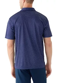 Men's Micro Golf Printed Conversational Polo Shirt