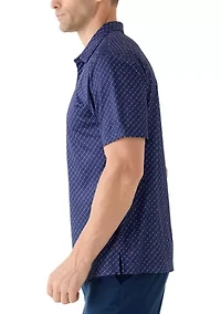 Men's Micro Golf Printed Conversational Polo Shirt