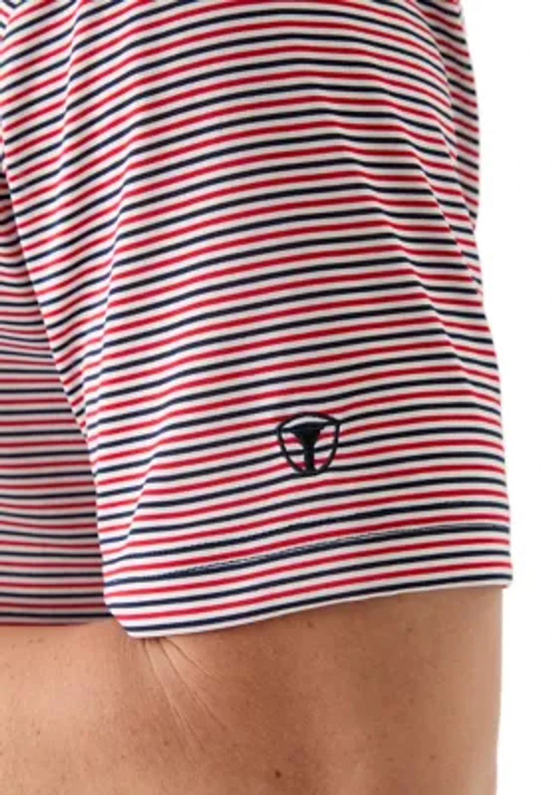 Men's Americana Stripe Polo Shirt