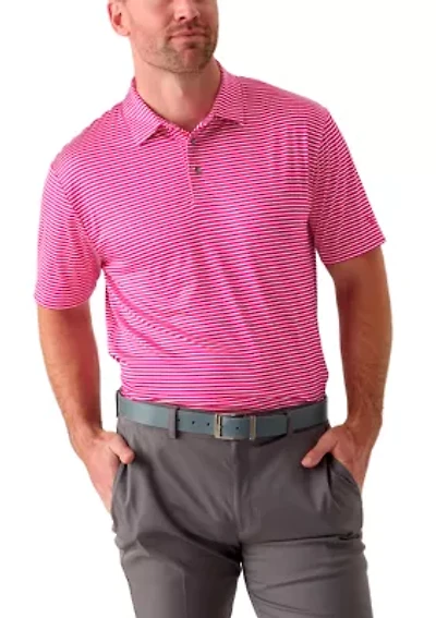 Men's Fashion Feeder Stripe Polo Shirt