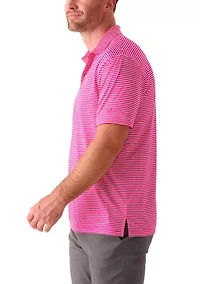 Men's Fashion Feeder Stripe Polo Shirt