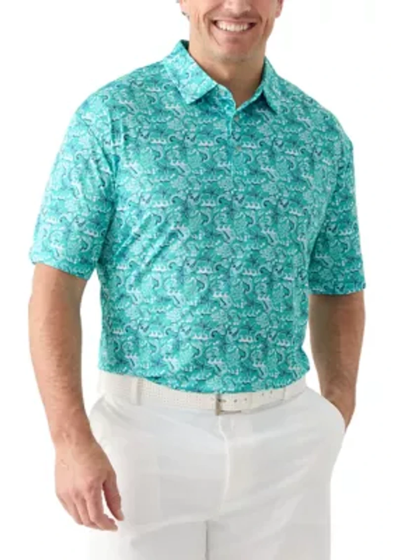 Big & Tall Deep Sea Conversational Shirt