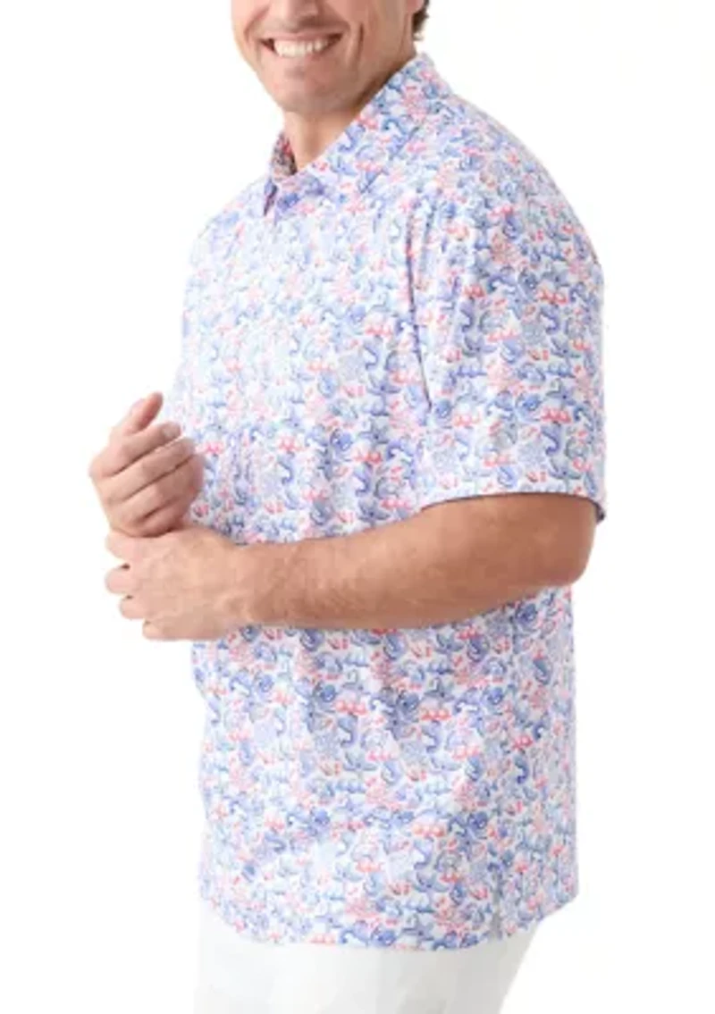 Big & Tall Deep Sea Conversational Shirt