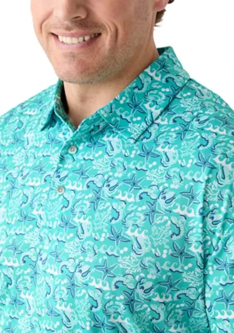 Big & Tall Deep Sea Conversational Shirt
