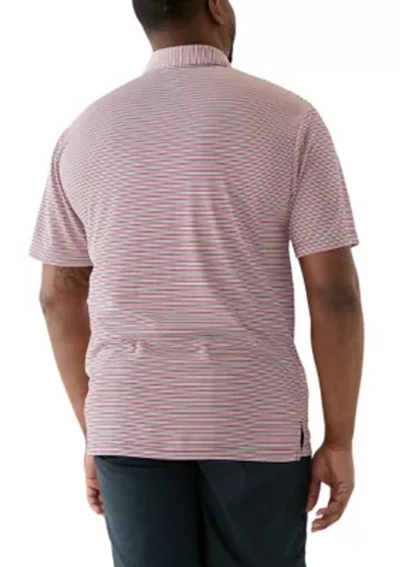Big & Tall American Stripe Polo Shirt