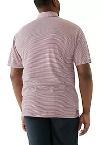 Big & Tall American Stripe Polo Shirt