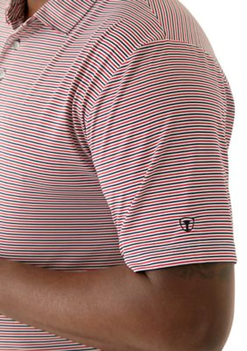 Big & Tall American Stripe Polo Shirt