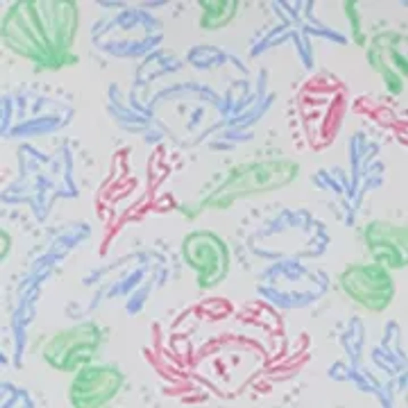 Men's Ocean Print Polo Shirt