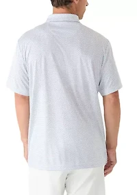 Men's Short Sleeve Star Spangled Polo Shirt