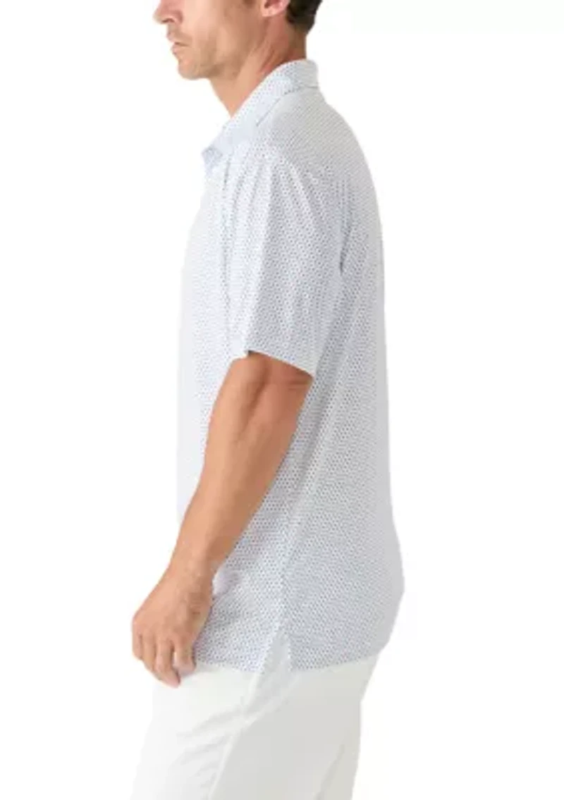 Men's Short Sleeve Star Spangled Polo Shirt