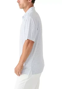 Men's Short Sleeve Star Spangled Polo Shirt
