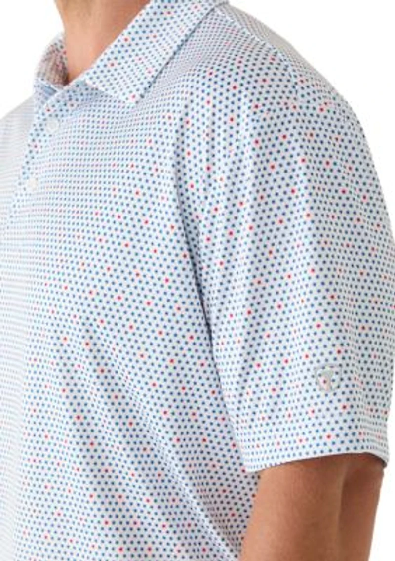 Men's Short Sleeve Star Spangled Polo Shirt