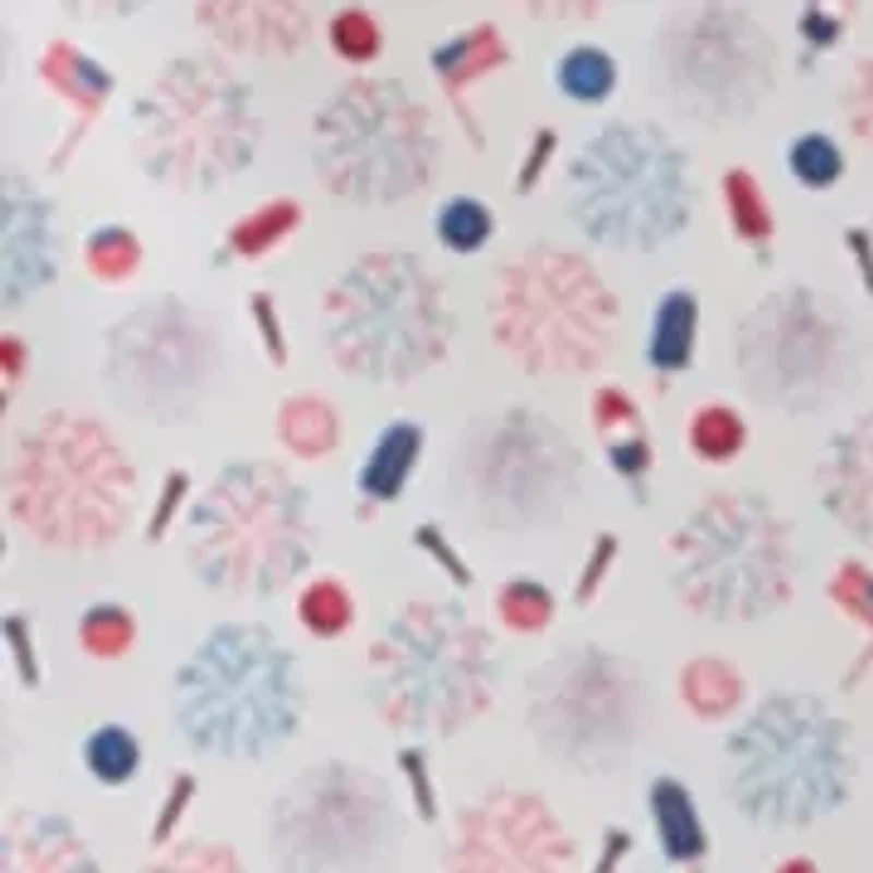 Men's Short Sleeve Firework and Popsicle Polo Shirt