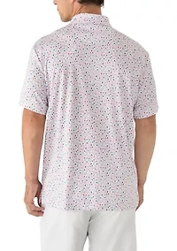 Men's Short Sleeve Firework and Popsicle Polo Shirt