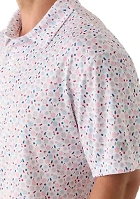 Men's Short Sleeve Firework and Popsicle Polo Shirt