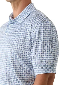 Men's Short Sleeve Summer Vacation Polo Shirt