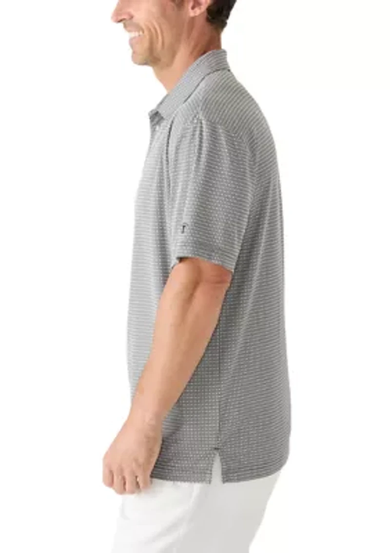 Men's Pin Dot Collared Shirt