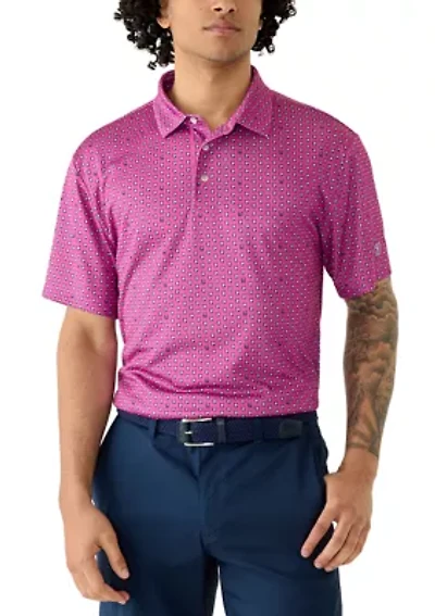 Men's Regimental Whiskey Glass Polo Shirt
