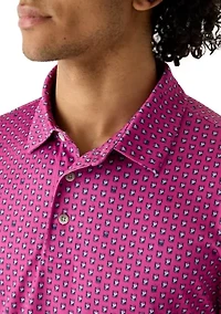 Men's Regimental Whiskey Glass Polo Shirt