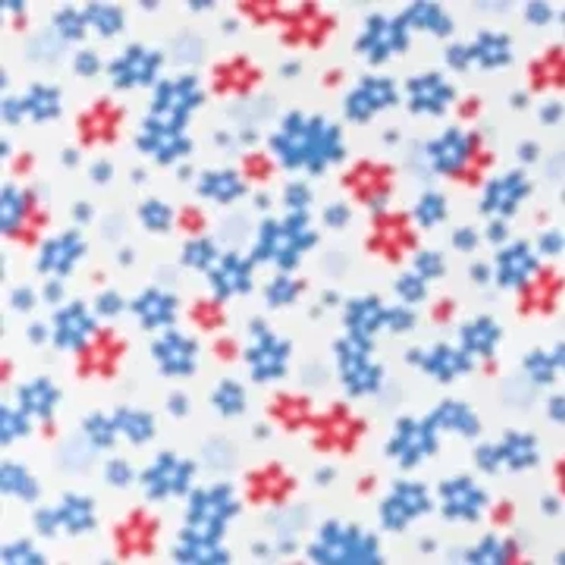 Men's Short Sleeve American Floral Polo Shirt