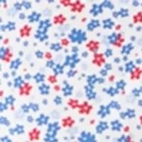 Men's Short Sleeve American Floral Polo Shirt