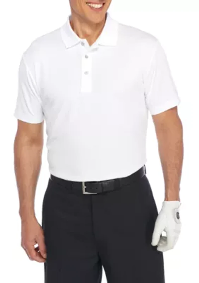 Big & Tall Textured Airplay Polo Shirt
