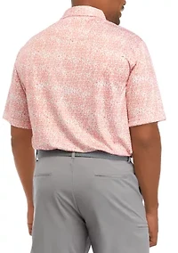 Big & Tall Short Sleeve Liberty All Over Polo Shirt