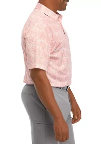 Big & Tall Short Sleeve Liberty All Over Polo Shirt