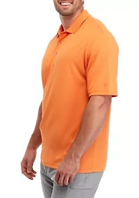 Big & Tall Short Sleeve Diamond Texture Polo Shirt