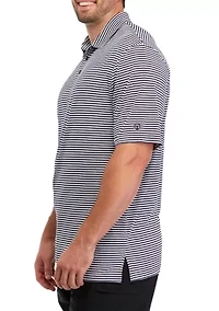 Big & Tall Short Sleeve 2 Color Stripe Polo Shirt
