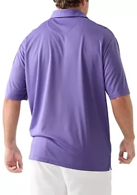 Big & Tall Short Sleeve Solid Airplay Polo Shirt