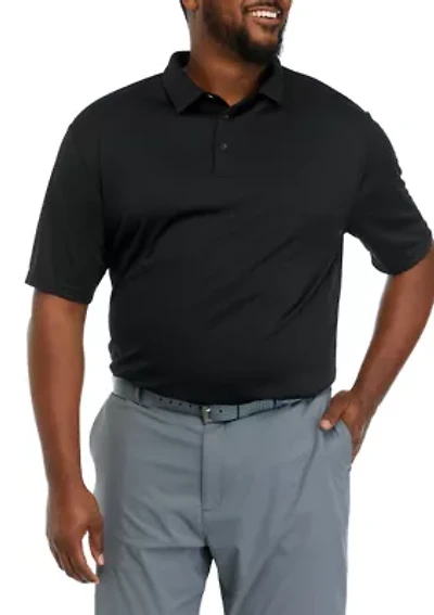 Big & Tall Short Sleeve Solid Airplay Polo Shirt