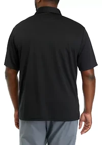 Big & Tall Short Sleeve Solid Airplay Polo Shirt