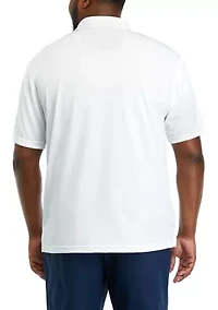 Big & Tall Short Sleeve Solid Airplay Polo Shirt