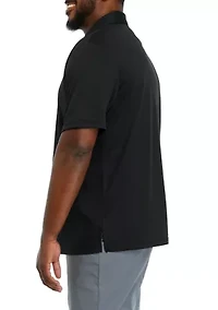 Big & Tall Short Sleeve Solid Airplay Polo Shirt