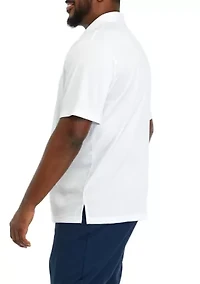 Big & Tall Short Sleeve Solid Airplay Polo Shirt