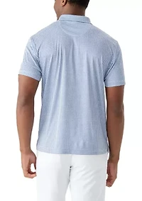 Short Sleeve Stingray Printed Polo Shirt